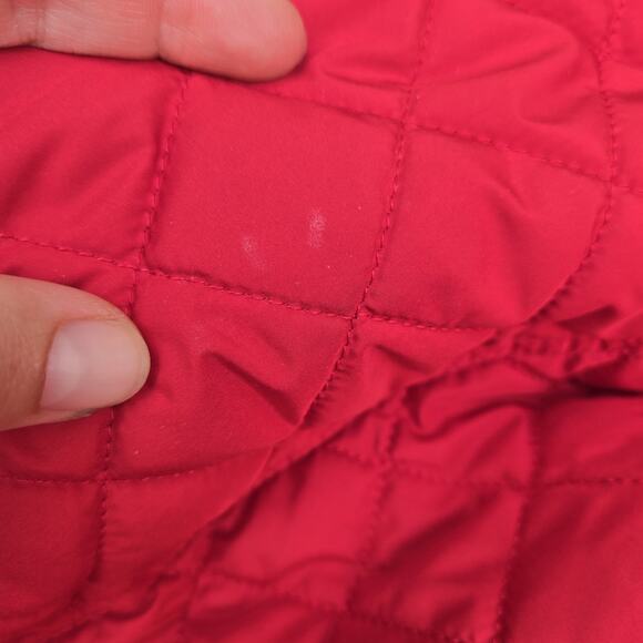 Talbots Woman’s Red Quilted Full Zip Lightweight Jacket Sz 3X Pockets - Picture 5 of 9